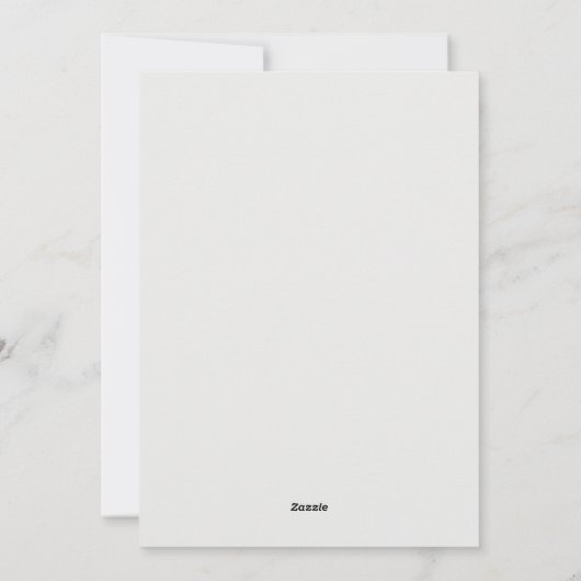 カスタムウォーターカラーハウス&ドッグニューイヤー シーズンカード (裏面)