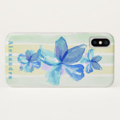 カスタムウォーターカラーフローラル Case-Mate iPhoneケース (裏面(横))