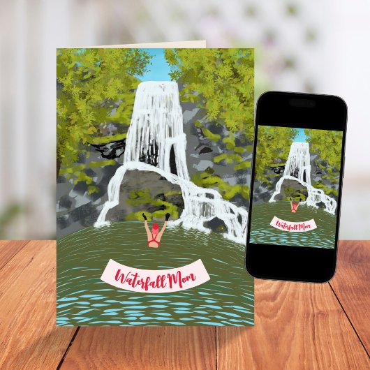 カスタムウォーターフォールマママワイルドスイミングマザーズ カード