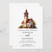 カスタムウォー結婚ターカラーズポートレート結婚ズ 招待状 (正面/裏面)