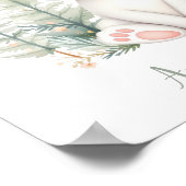 カスタムウオーターカラーラビットウッドランドアニマル子供部屋 ポスター (角)