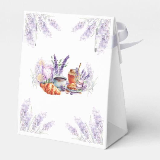 カスタムウオーターカラーラベンダー誕生日ブランチ フェイバーボックス (裏面サイド)