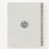 カスタムウッドニ素朴ュースター星形五角形ウィッカ信者 ノートブック (裏面)