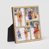 カスタムウッドペットドッグフォトディスプレイ フォトプラーク (正面)