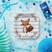 カスタムウッドランドパーティー紙プレート – リス ペーパープレート (パーティー)