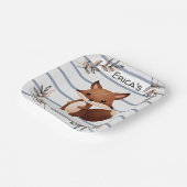 カスタムウッドランドパーティー紙プレート – リス ペーパープレート (傾斜あり)