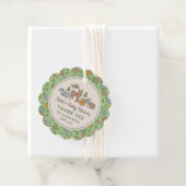カスタムウッドランド動物赤ちゃんシャワーメッセージカード フェイバータグ (インサイチュ)