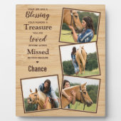 カスタムウマ科の形馬碑 フォトプラーク (正面)