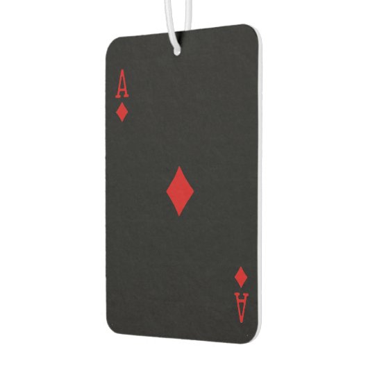 カスタムエアフレッシュナー – ダイヤモンドのエース カーエアーフレッシュナー (左)