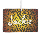 カスタムエアフレッシュナー – レオパード金ゴールド カーエアーフレッシュナー (裏面)