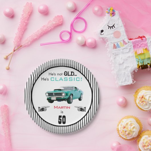 カスタムエイジは古くはないがクラシック誕生日 ペーパープレート (パーティー)
