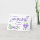 カスタムエイジ孫娘の誕生日Phloxカード シーズンカード (正面)