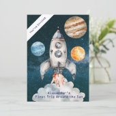 カスタムエイジ宇宙誕生日会の招待 招待状 (スタンド正面)