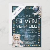 カスタムエイジ宇宙誕生日会の招待 招待状 (正面)