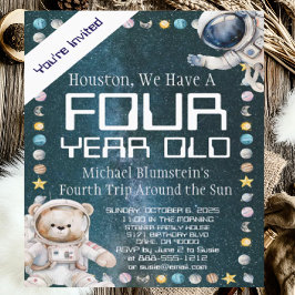 カスタムエイジ宇宙誕生日会の招待 招待状