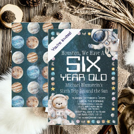 カスタムエイジ宇宙誕生日会の招待 招待状