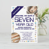 カスタムエイジ宇宙誕生日会の招待 招待状 (スタンド正面)