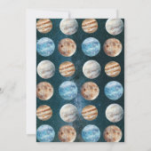 カスタムエイジ宇宙誕生日会の招待 招待状 (裏面)