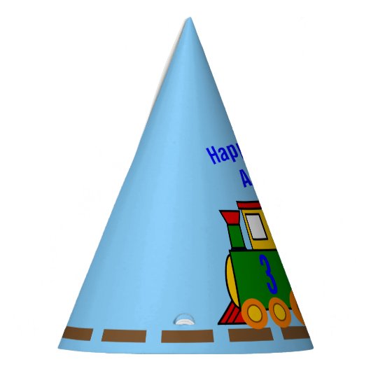 カスタムエイジ&ネームボーイズハッピーバースデー パーティーハット (左)