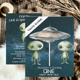 カスタムエイリアン時代宇宙誕生日会 招待状