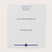 カスタムエグシェルグレーダイヤモンドテントフォールドイヤリングカード 名刺 (外部フラット)