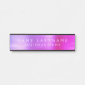 カスタムエグゼクティブパープルピンクプロフェッショナル サインプレート (正面)