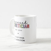 カスタムエステティシャン美容師 コーヒーマグカップ (正面左)