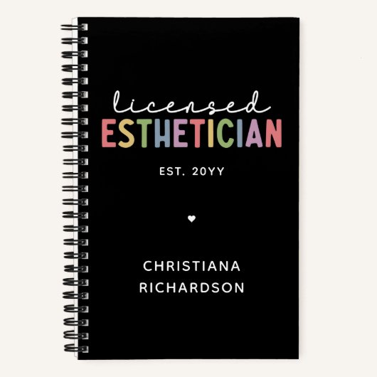 カスタムエステティシャン美容師 ノートブック (正面)