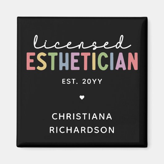 カスタムエステティシャン美容師 マグネット (正面)