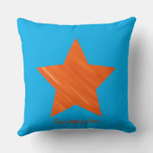 カスタムエステミニマルィティック・オレンジスター クッション (裏面)