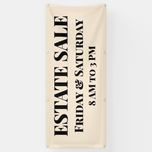 カスタムエステートセール 横断幕 (縦)
