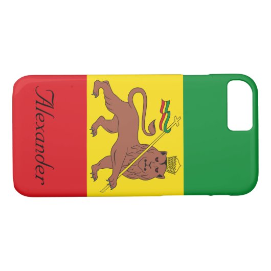 カスタムエチオピア国旗ユダの獅子 Case-Mate iPhoneケース (裏面(横))