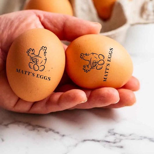 カスタムエッグウッド ラバースタンプ