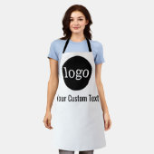 カスタムエプロンパーソナライズされたロゴ エプロン (着用した状態)