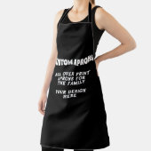 カスタムエプロン、あなたのデザインはブラックシェフをパーソナライズ エプロン (インサイチュ)