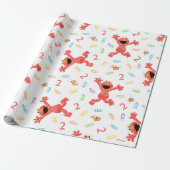 カスタムエルモクレヨンパターン誕生日 ラッピングペーパー (アンロールド)