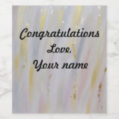 カスタムエレガントなワインラベル ワインラベル (シングルラベル)