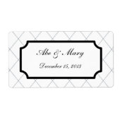 カスタムエレガントウェディングお気に入りギフトラベルラベル ラベル (正面)