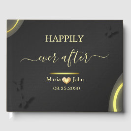 カスタムエレガントウェディングゲストブック ゲストブック