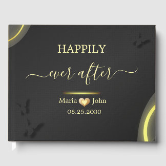 カスタムエレガントウェディングゲストブック ゲストブック