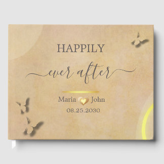 カスタムエレガントウェディングゲストブック ゲストブック