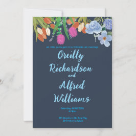 カスタムエレガントウェディング招待状カード 招待状