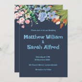 カスタムエレガントウェディング招待状カード 招待状 (正面/裏面)