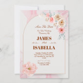 カスタムエレガントウェディング招待状テンプレート 招待状 (正面)