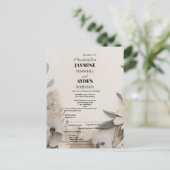 カスタムエレガントウェディング招待状 インビテーションポストカード (スタンド正面)