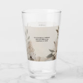 カスタムエレガントウェディング招待状 タンブラーグラス (裏面)