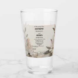 カスタムエレガントウェディング招待状 タンブラーグラス