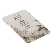 カスタムエレガントウェディング招待状 マグネット (右側)