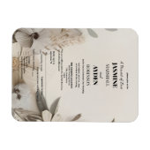 カスタムエレガントウェディング招待状 マグネット (横)