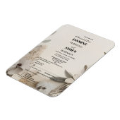 カスタムエレガントウェディング招待状 マグネット (左側)